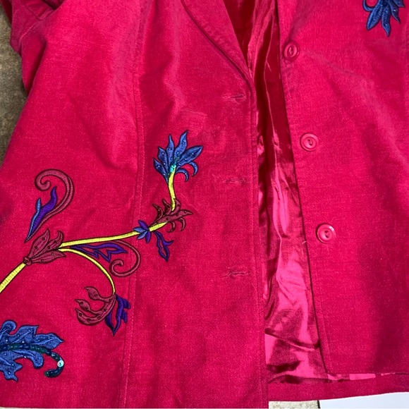 Morgan Cole Vintage Suede Western Blazer Jacket - Picture 10 of 10